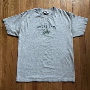 Notre Dame Fighting Irish Gray Steve & Barry’s Vintage 90s T-Shirt